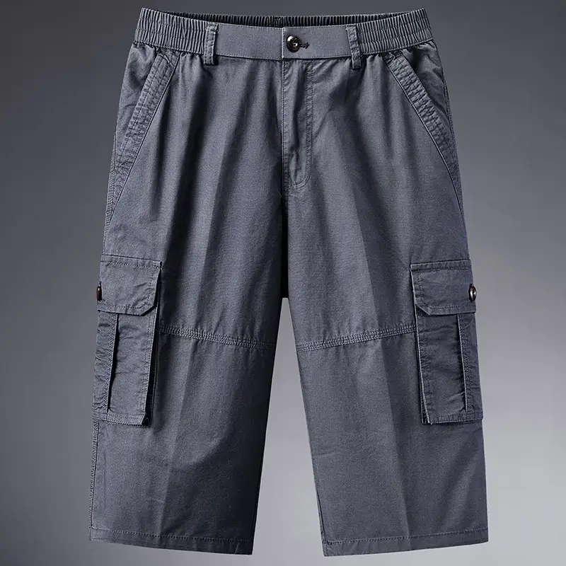 Men's Olive Green Cargo Pants with 4 Pocket Design - Image 5