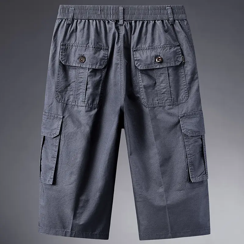 Men's Olive Green Cargo Pants with 4 Pocket Design - Image 6