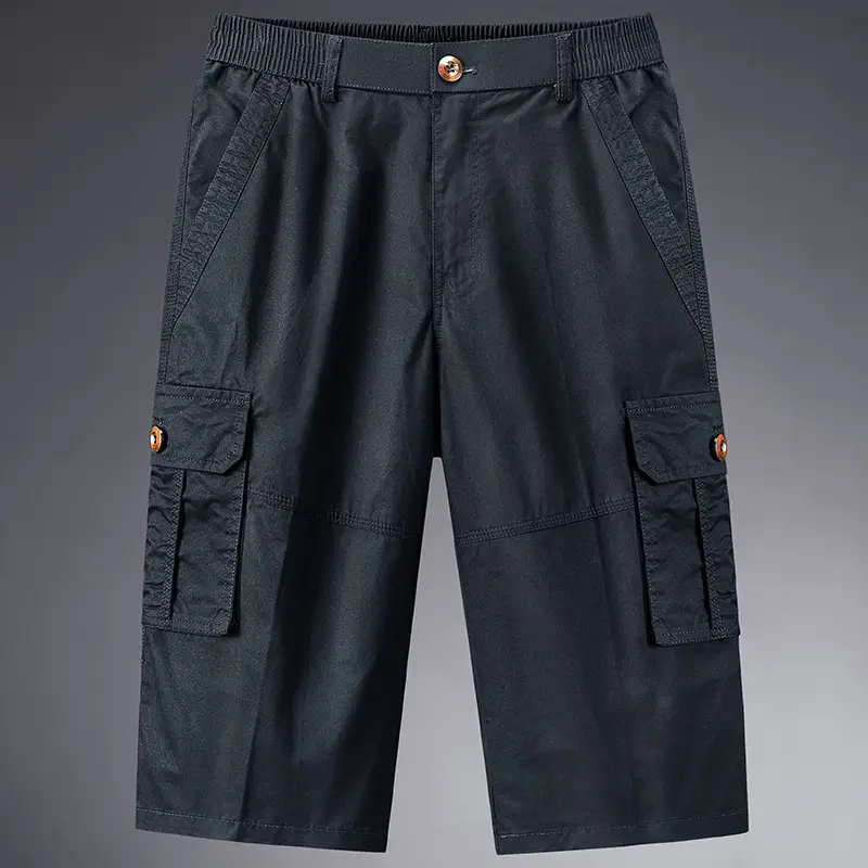 Men's Olive Green Cargo Pants with 4 Pocket Design - Image 8