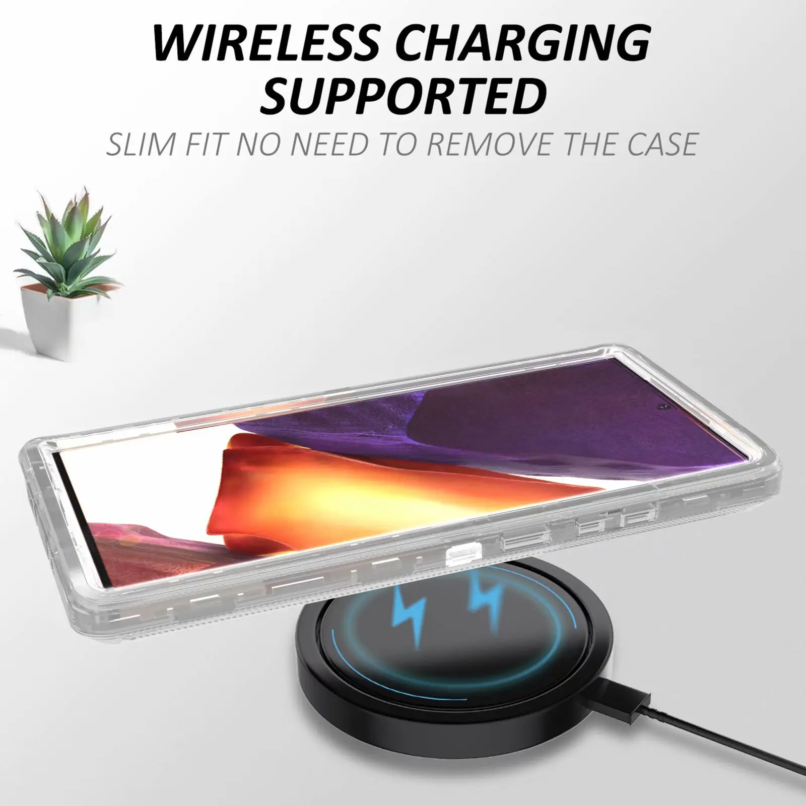 Transparent 3-In-1 Mobile Phone Case for Samsung S24 S22 S21 S20 Ultra S23 Plus - Image 8