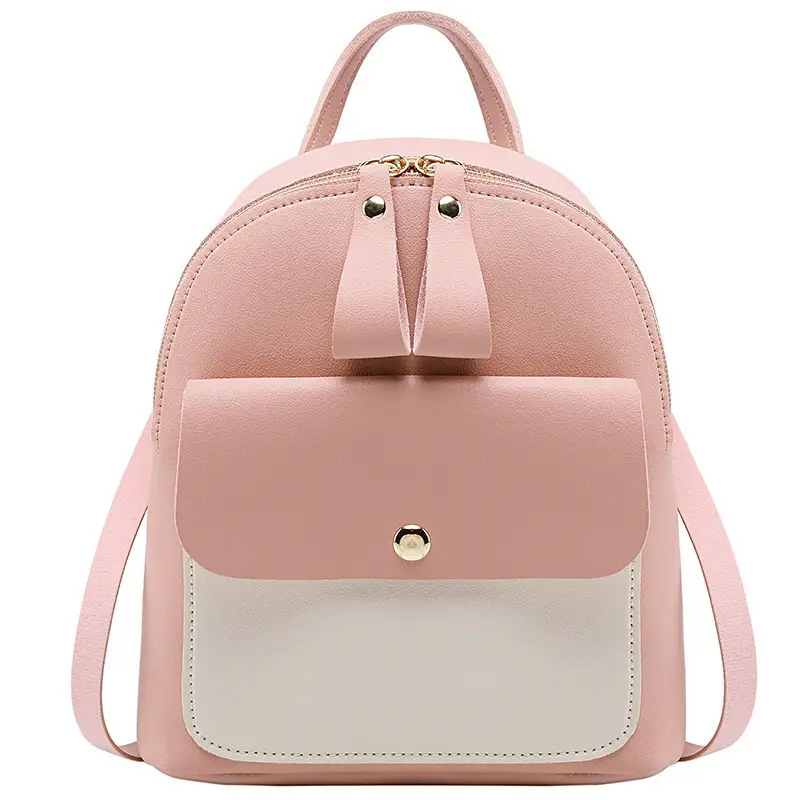Pink Crossbody Korean Style Backpack for Women