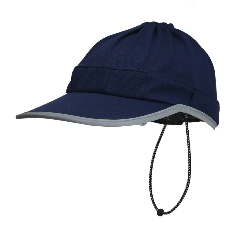 Men Navy Blue Riding Hat with Adjustable Strap