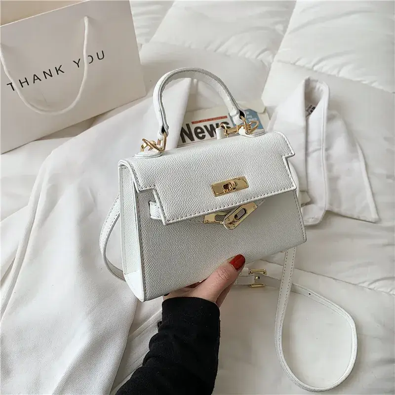 Women's Shoulder Bag 2021 Summer Kelly Style Beige - Image 2