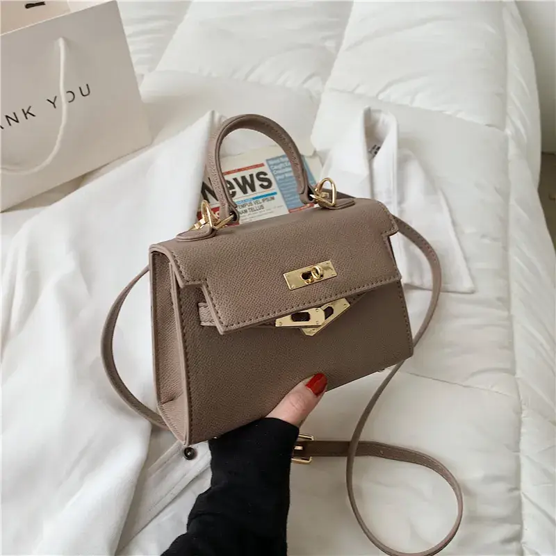 Women's Shoulder Bag 2021 Summer Kelly Style Beige - Image 3