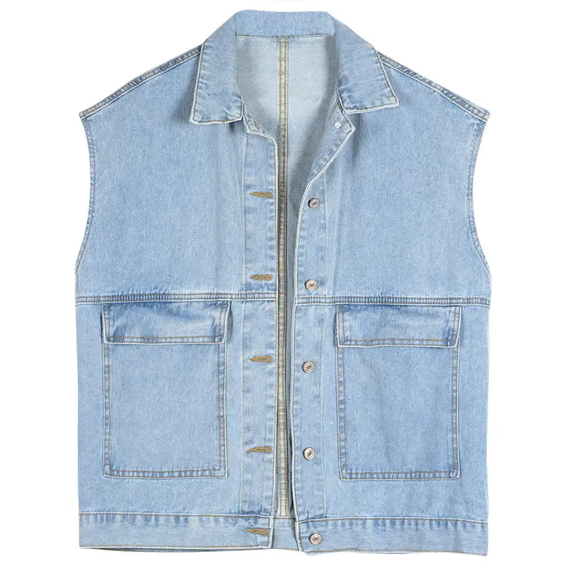 Denim Vest Vest Jacket Women Sleeveless Autumn Wear - Image 7