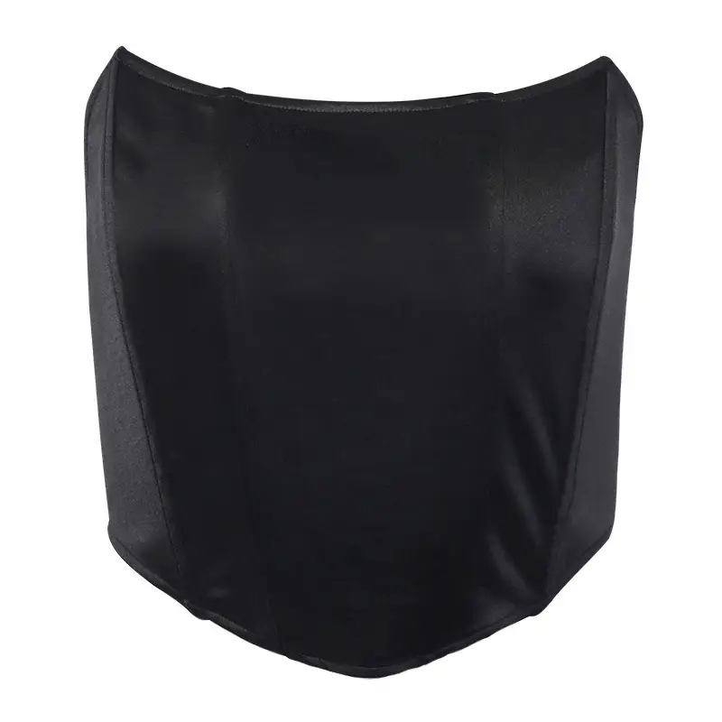 Women's Red Strapless Navel Neck Top Slim Fit - Image 9