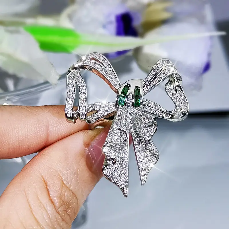 South Korea Butterfly Zircon Necklace Set