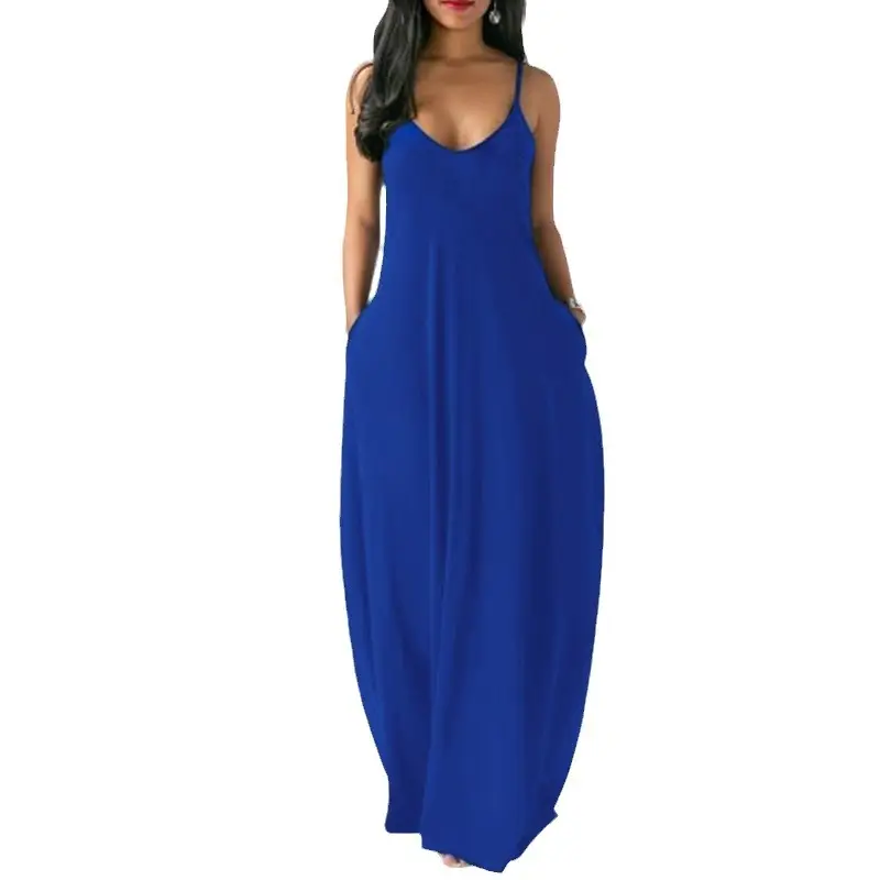 Women's Orange Long Sleeve V-Neck Dress Large