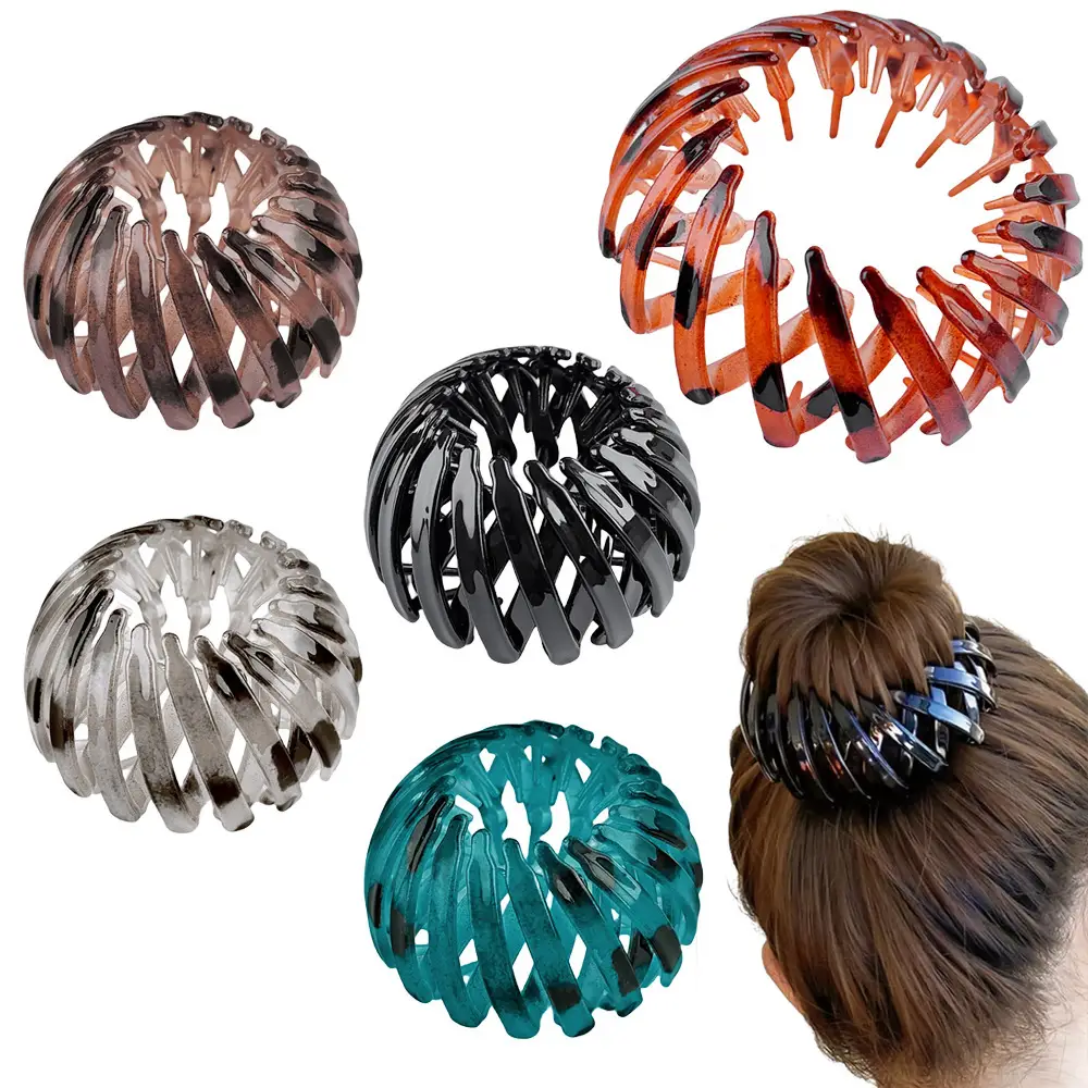Red Hair Ring Ponytail Buckle for Women - Image 9