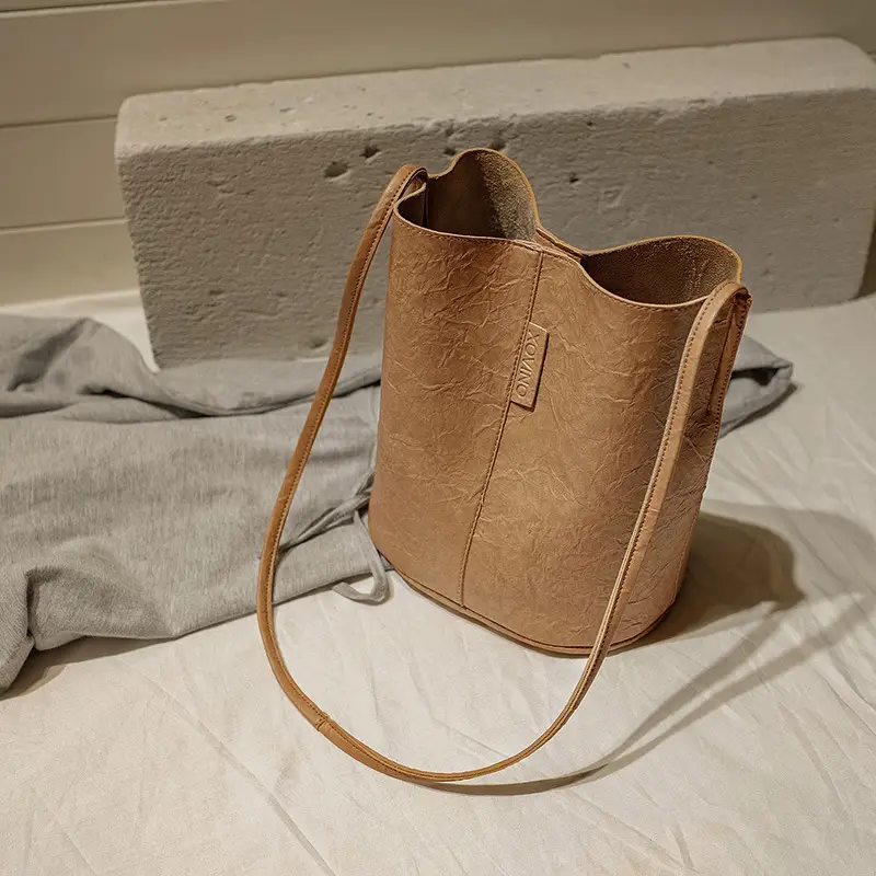 Women's Suede Oil Leather Crossbody Bag Large Capacity - Image 4