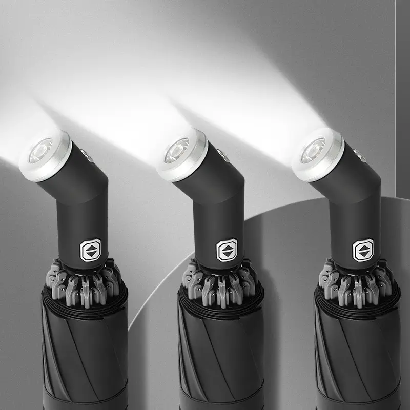 Foldable UV Protection Umbrella for Women Black - Image 18