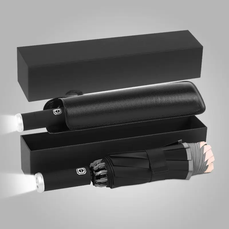 Foldable UV Protection Umbrella for Women Black - Image 12