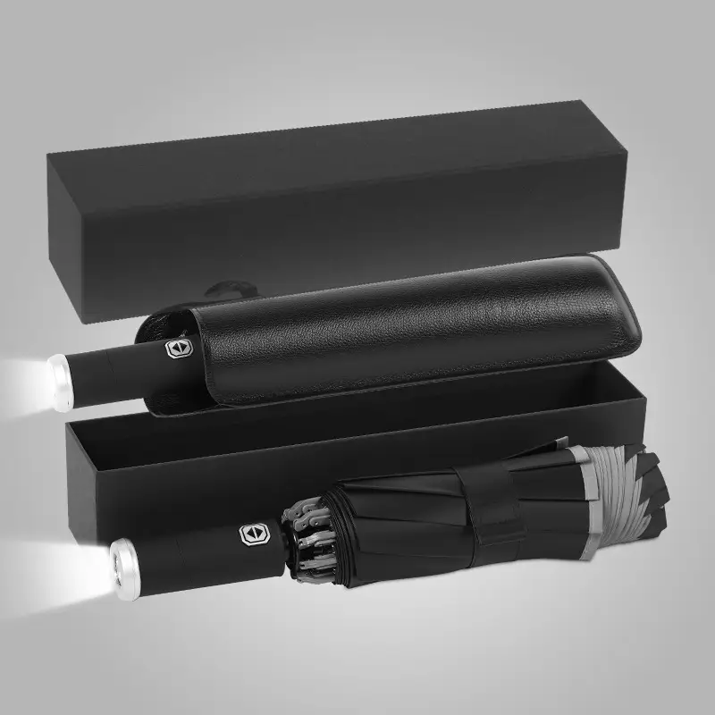 Foldable UV Protection Umbrella for Women Black - Image 15