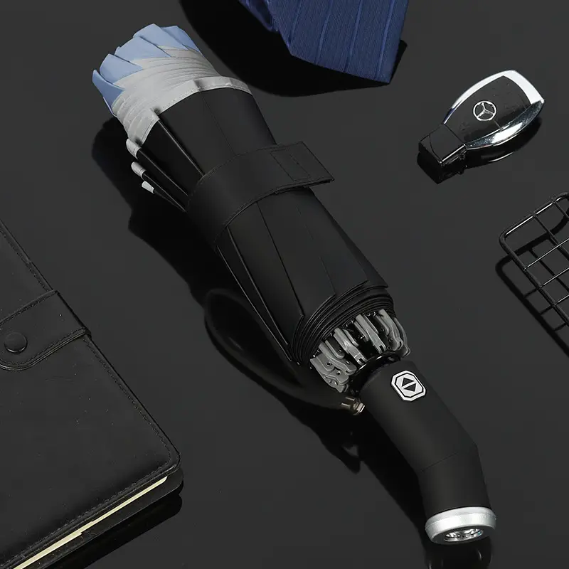Foldable UV Protection Umbrella for Women Black - Image 5