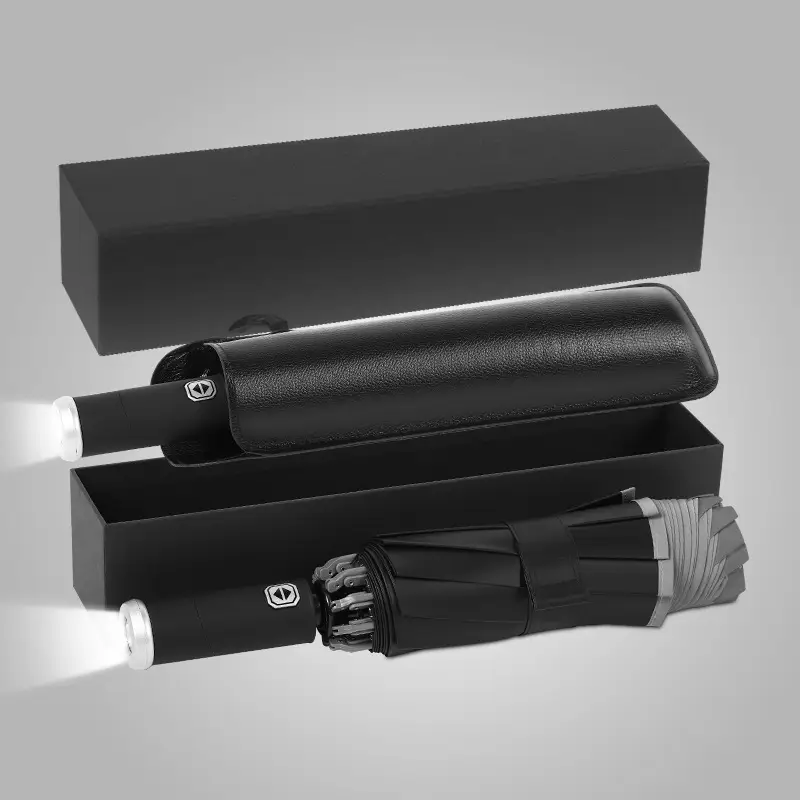 Foldable UV Protection Umbrella for Women Black - Image 9