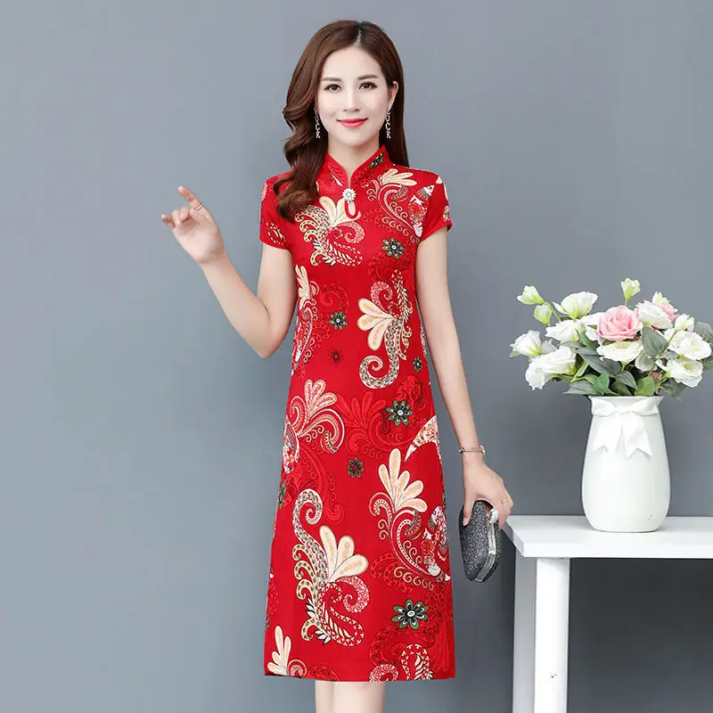 Green Floral Midi Dress for Plus Size Summer Wear - Image 6