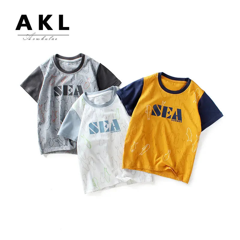 2023 Kids Summer Printed T-Shirts Set - Image 5