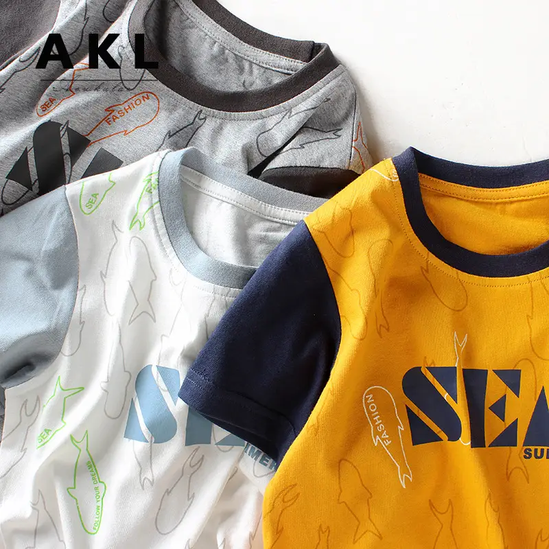 2023 Kids Summer Printed T-Shirts Set - Image 6
