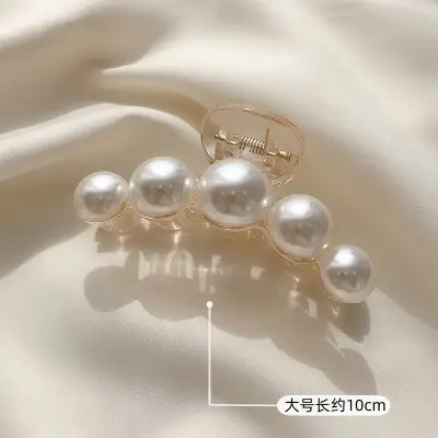 Large Pearl Hairpin Clip for Women