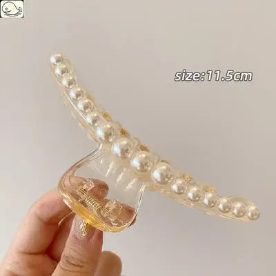 Large Pearl Hairpin Clip for Women