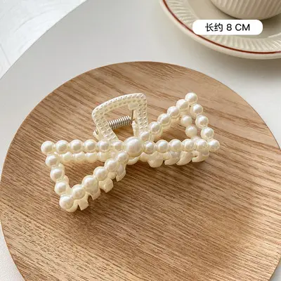 Large Pearl Hairpin Clip for Women