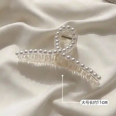 Large Pearl Hairpin Clip for Women