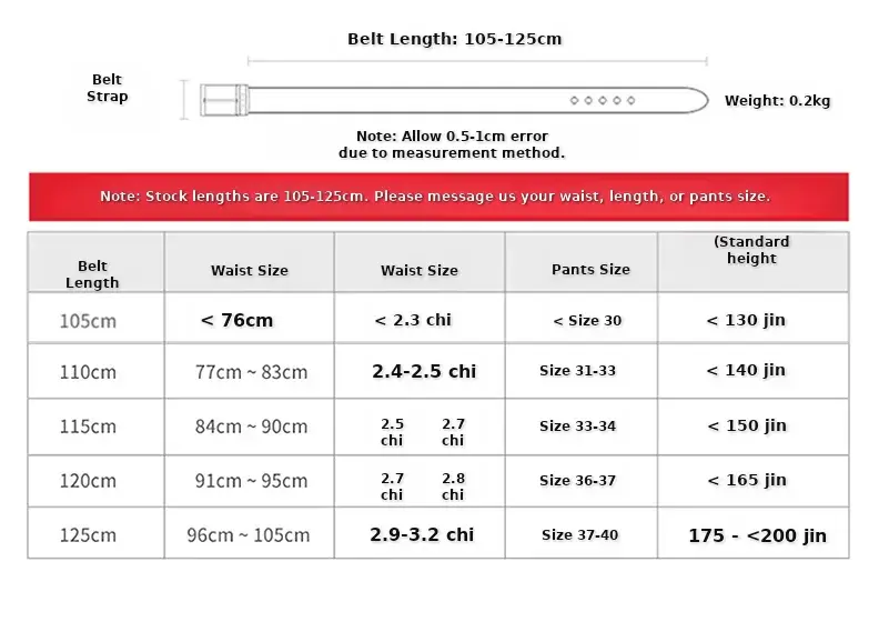 Men's Genuine Leather Toothless Belt Black All-match — feature 11