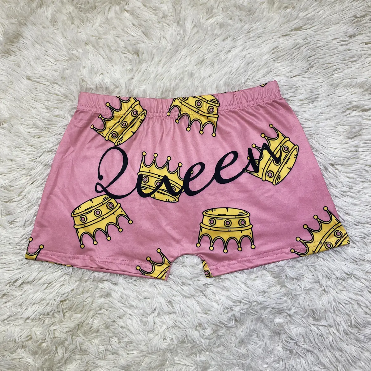 Women's Blue Printed Tight Shorts Pure Water Design - Image 11