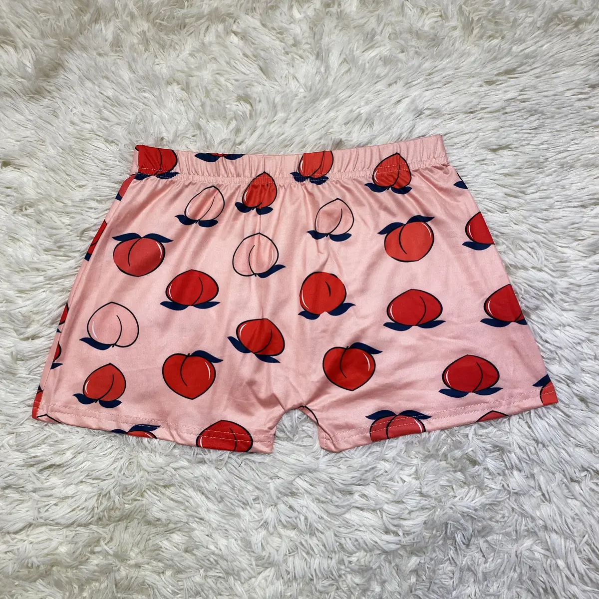 Women's Blue Printed Tight Shorts Pure Water Design - Image 3