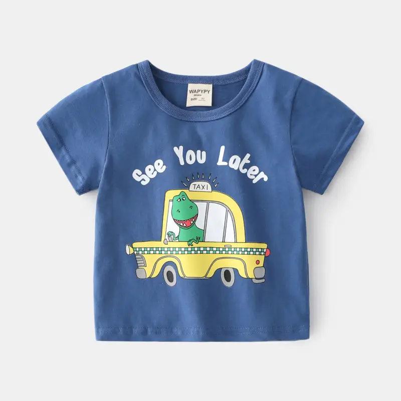 Children's Cartoon Printed T-Shirts 2024 Summer Boys - Image 4