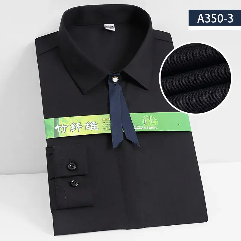 Men's Lavender Bamboo Fiber Long Sleeve Shirt A350-2 - Image 21