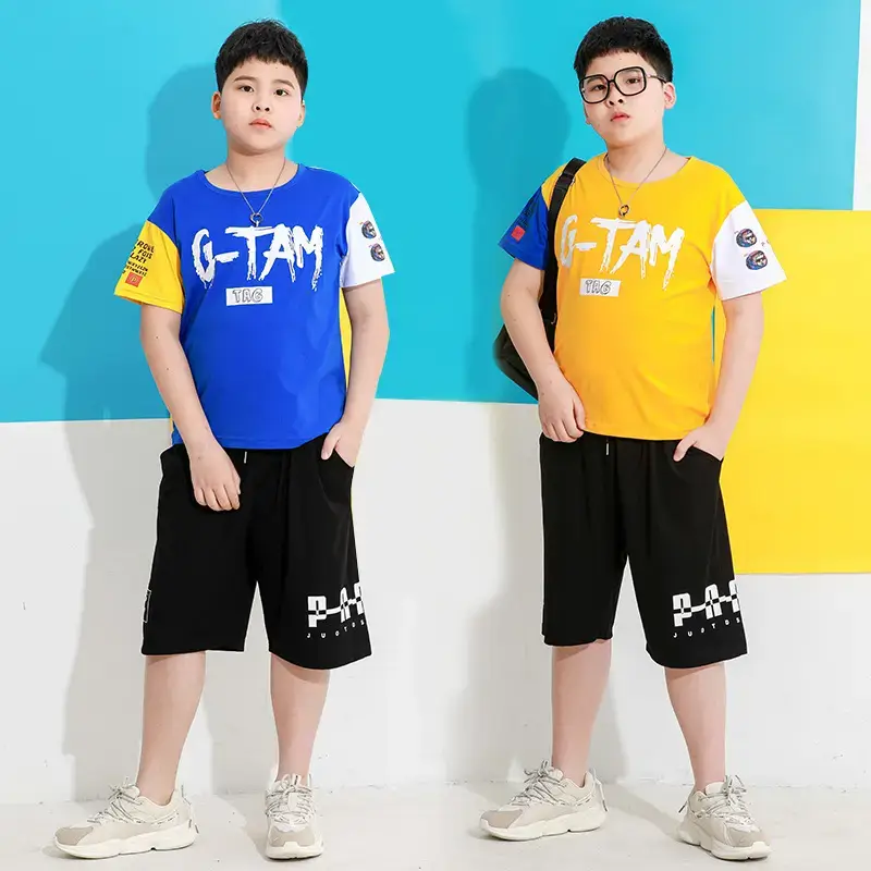 Big Boys Cotton T-Shirt 2021 Summer Loose Fit - Image 5