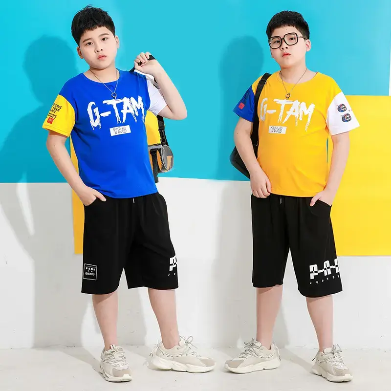 Big Boys Cotton T-Shirt 2021 Summer Loose Fit - Image 6