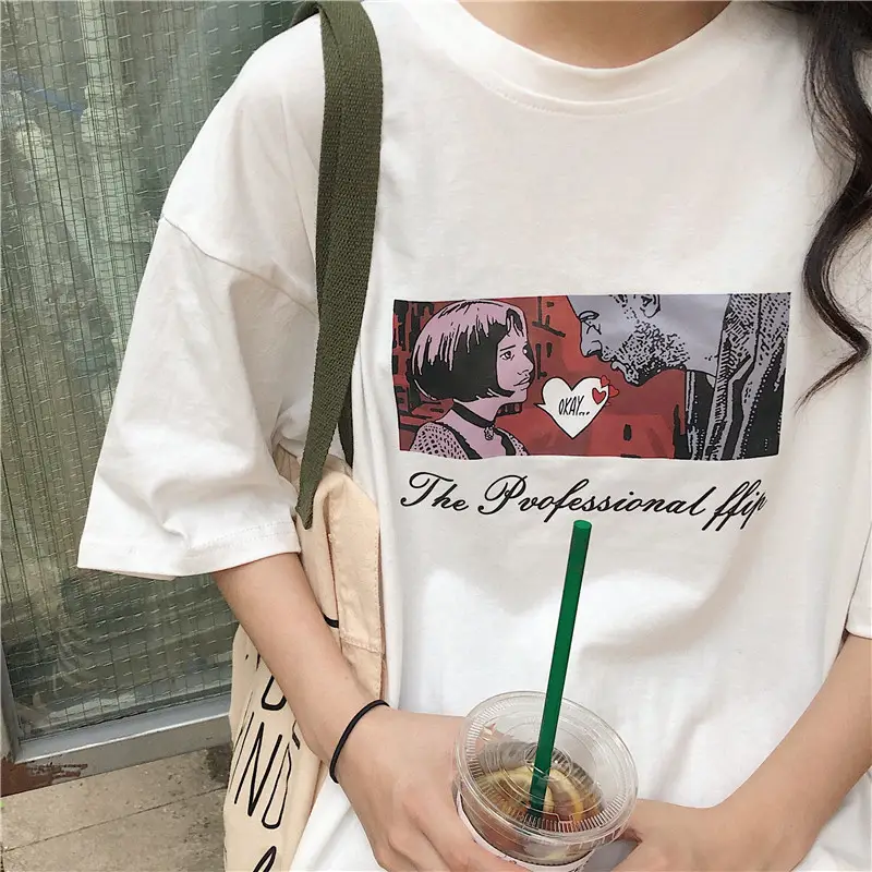 Women Loose Fit White T-Shirt 2025 Summer Harajuku Style — feature 21