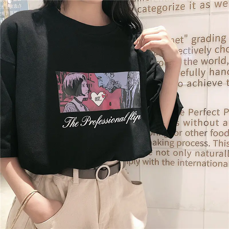 Women Loose Fit White T-Shirt 2025 Summer Harajuku Style — feature 4