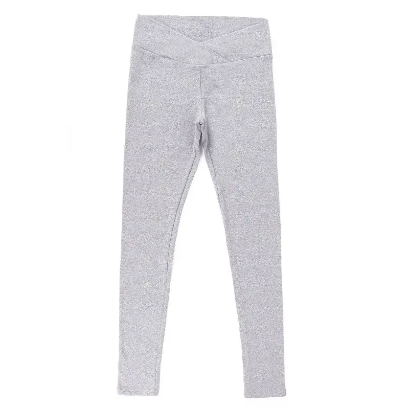 Pregnant Women's Solid Color Leggings Low Waist Cropped - Image 5