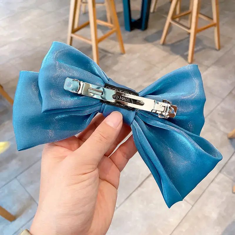 Pink Bow Hairpin for Girls Top Clip South Korea - Image 11