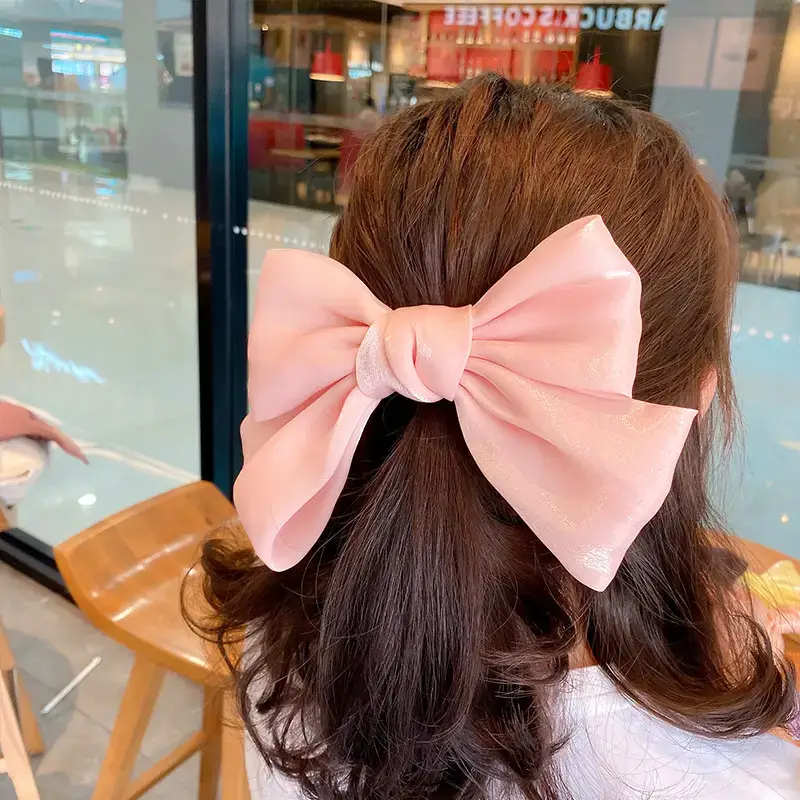 Pink Bow Hairpin for Girls Top Clip South Korea - Image 12