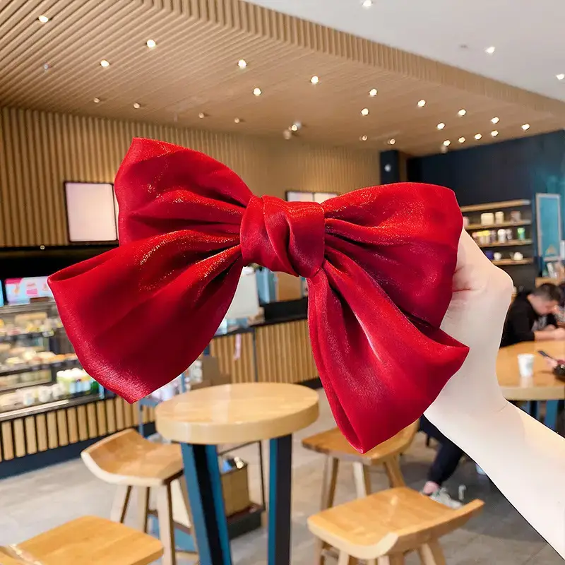 Pink Bow Hairpin for Girls Top Clip South Korea - Image 4