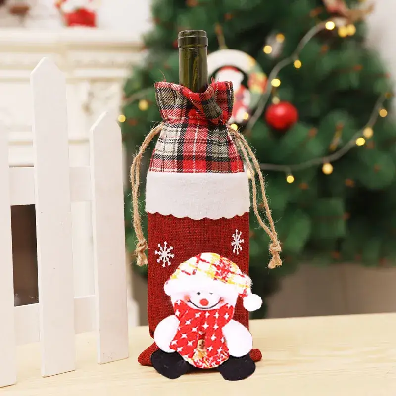 Santa Wine Bottle Decor Set for Christmas Party - Image 7