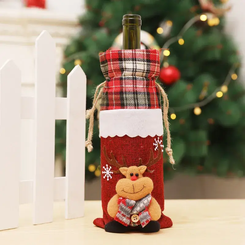 Santa Wine Bottle Decor Set for Christmas Party - Image 8