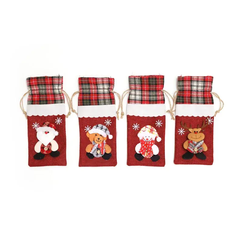 Santa Wine Bottle Decor Set for Christmas Party - Image 9