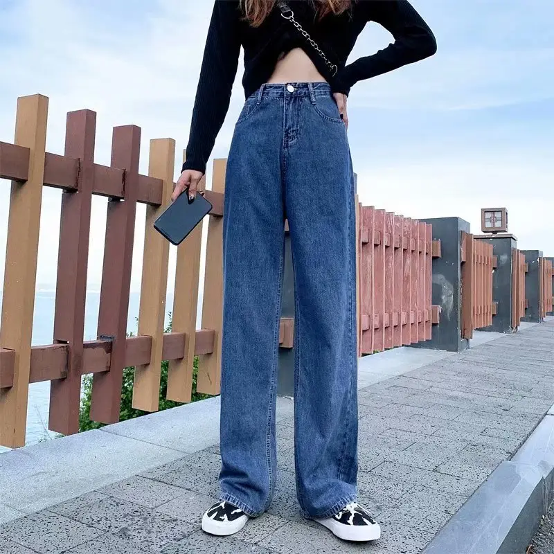 Women Wide Leg Jeans Spring 2025 High Waist Loose Fit