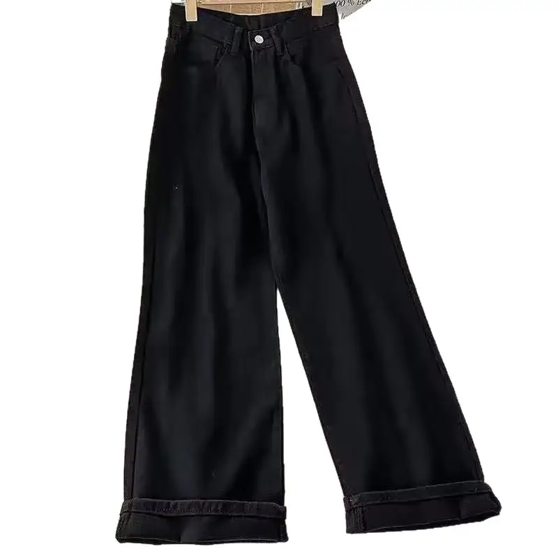 Women Wide Leg Jeans Spring 2025 High Waist Loose Fit