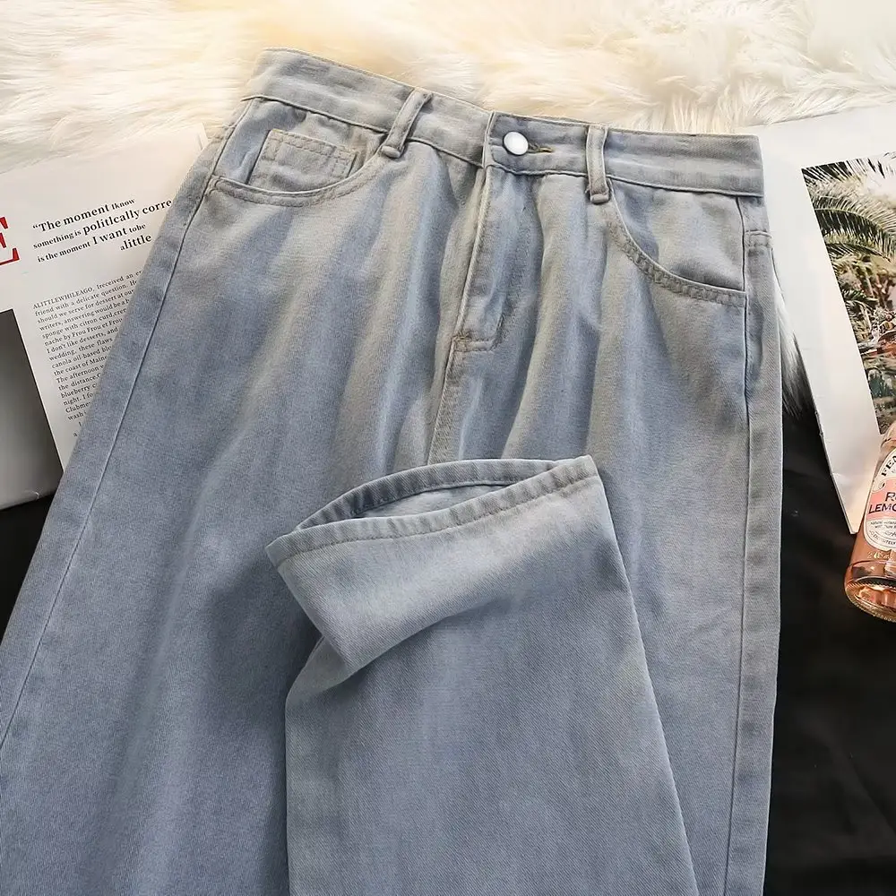 Women Wide Leg Jeans Spring 2025 High Waist Loose Fit