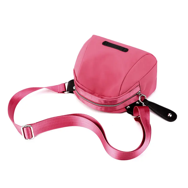 Women's Pink Oxford Cloth Shoulder Bag 2024 - Image 12