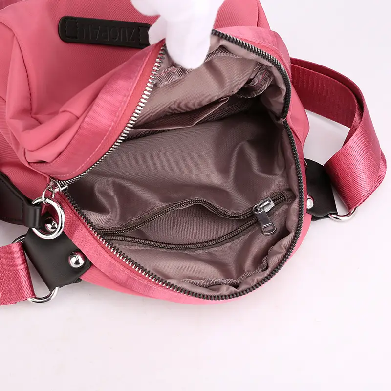 Women's Pink Oxford Cloth Shoulder Bag 2024 - Image 13