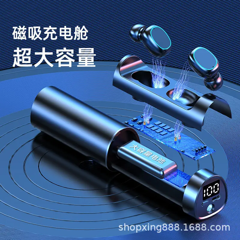 Mini True Wireless Headset with Touch Display & Bluetooth 5.2