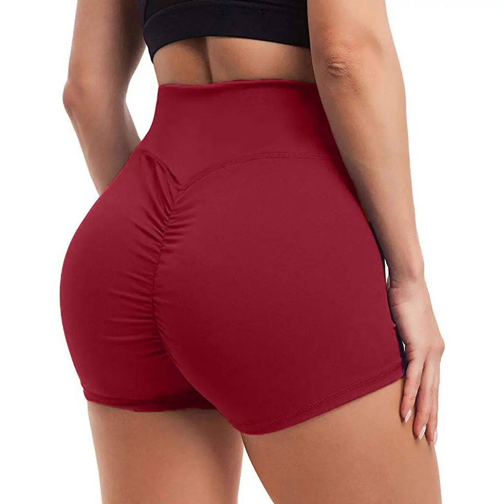 Honeycomb Jacquard Hip Bubble Shorts Plus Size Stretch Yoga Pants