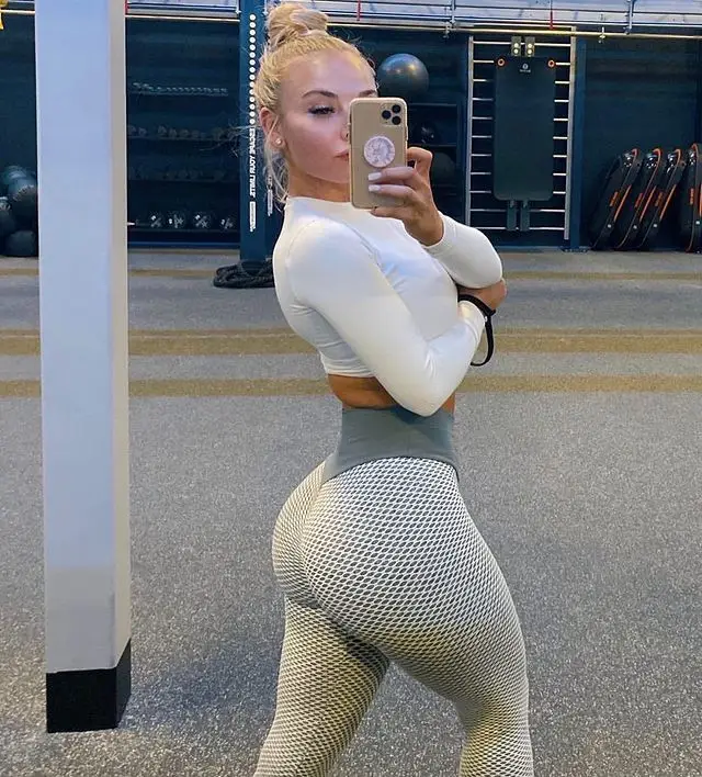 Peach Jacquard Butt Slim Yoga Pants High Waist
